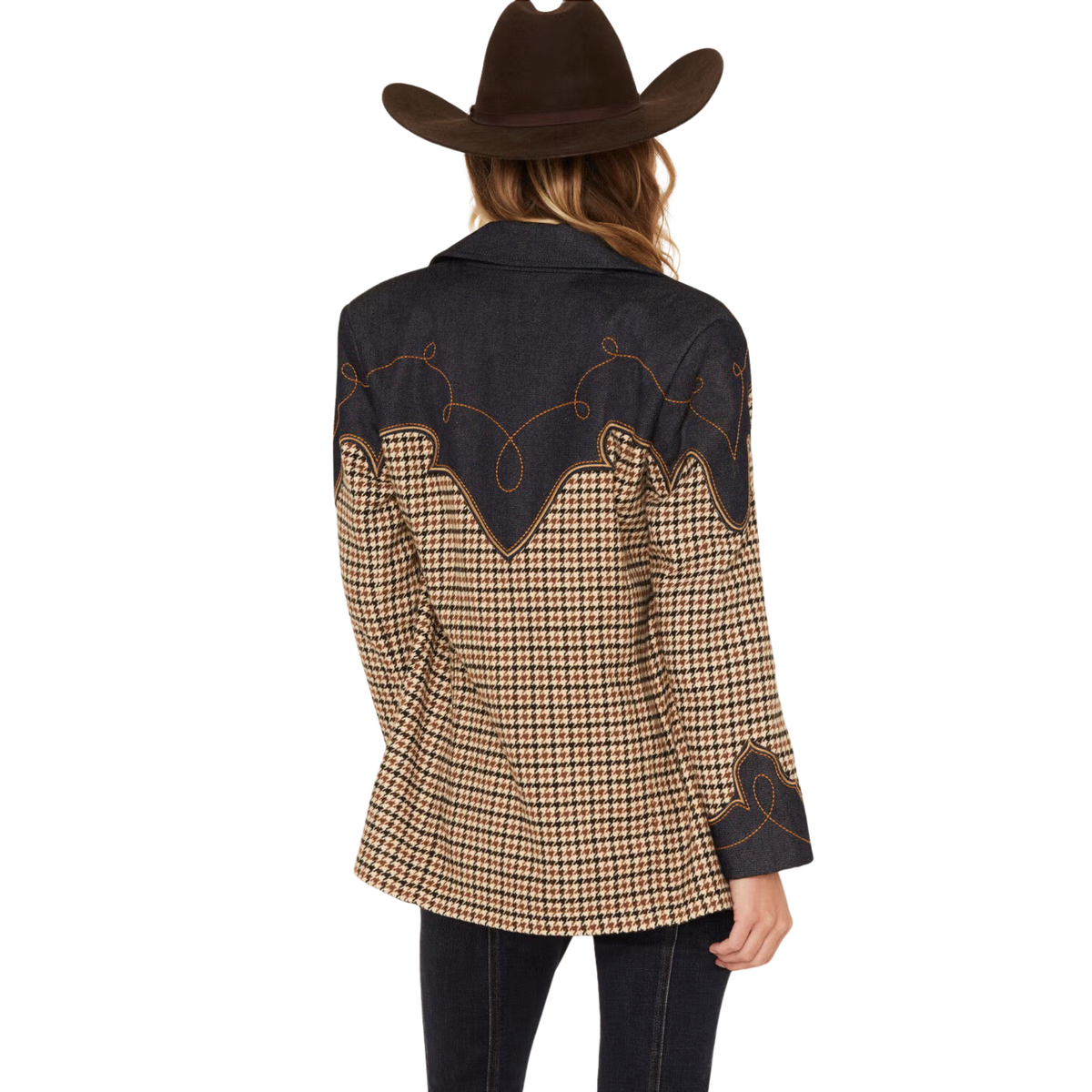 Modern Houndstooth Blazer