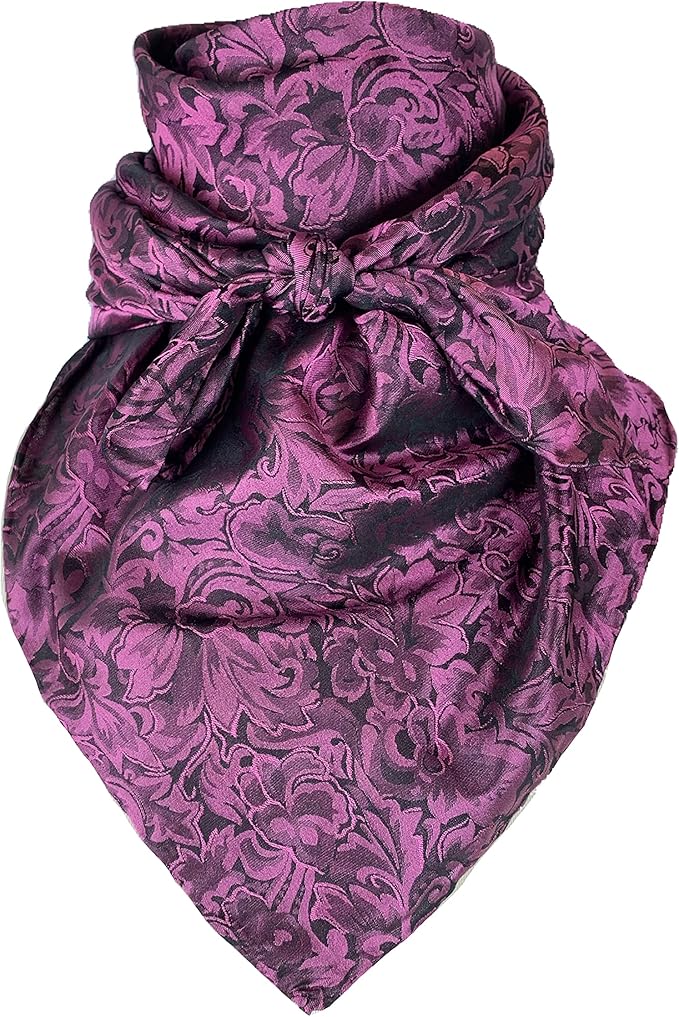 Baroque Blackberry Silk Scarf