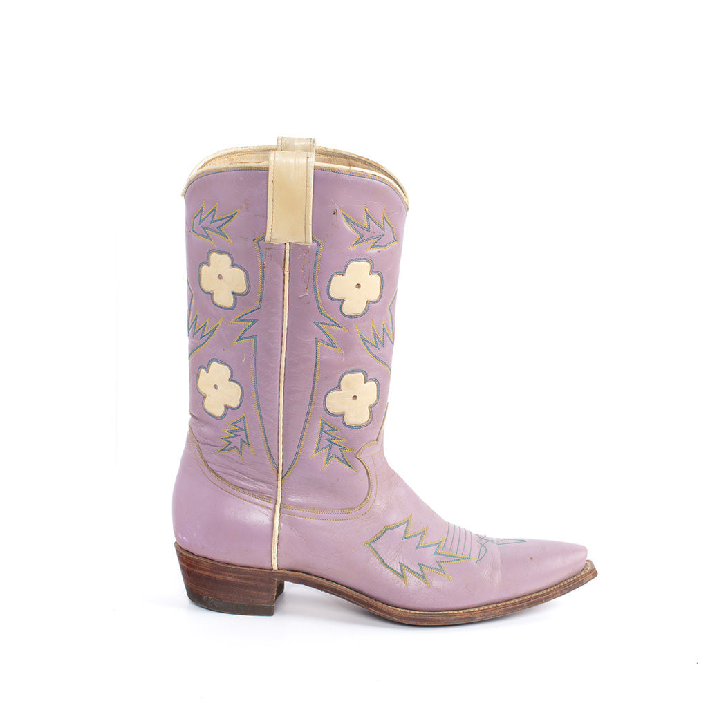 Vintage-Mauve-Floral-Cowboy-Boots-1