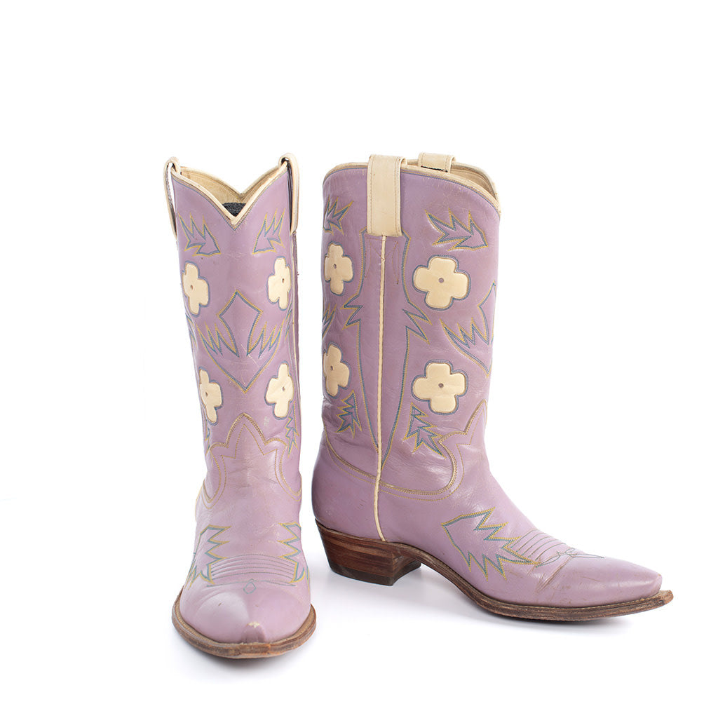 Vintage-Mauve-Floral-Cowboy-Boots-4
