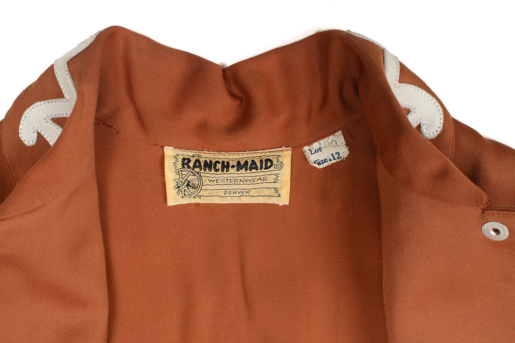 Vintage Ranch Maid Rust Gabardine 2 Piece Set 2