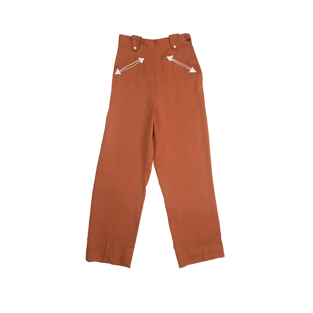 Vintage Ranch Maid Rust Gabardine 2 Piece Set 7