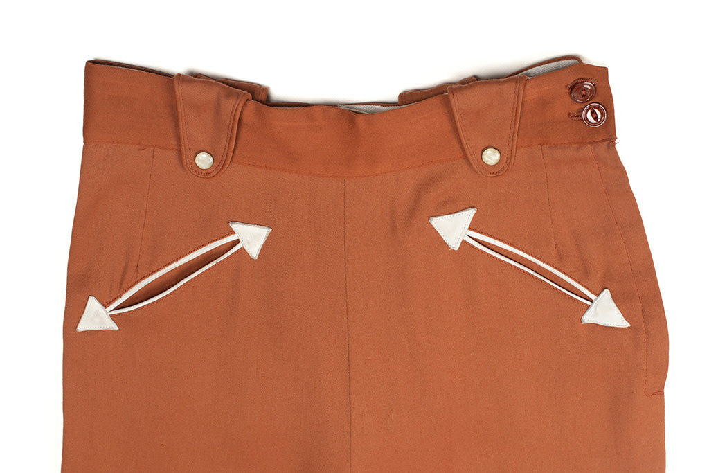 Vintage Ranch Maid Rust Gabardine 2 Piece Set 8