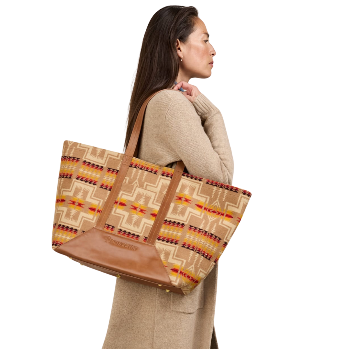 Harding Jacquard Wool Tote